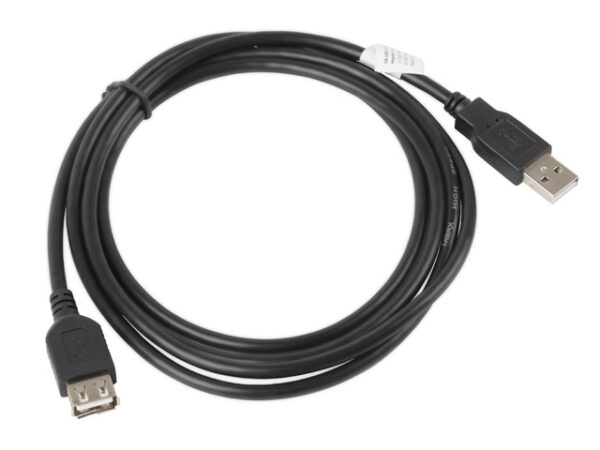 Cablu USB-A M/F 2.0 1,8 m negru „CA-USBE-10CC-0018-BK” (timbru verde 0.08 lei)