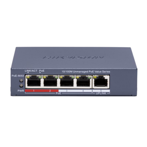 HK SWITCH POE 4 PORTURI FARA MANAGEMENT „DS-3E0105P-E/M(C)” (timbru verde 2 lei)