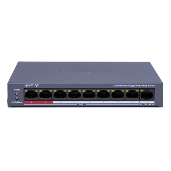 HK SWITCH POE 8 PORTURI FARA MANAGEMENT „DS-3E0109P-E/M(C)” (timbru verde 2 lei)