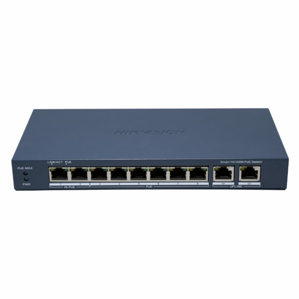 HK SWITCH POE 8 PORTURI SMART „DS-3E1310HP-EI(B)” (timbru verde 2 lei)