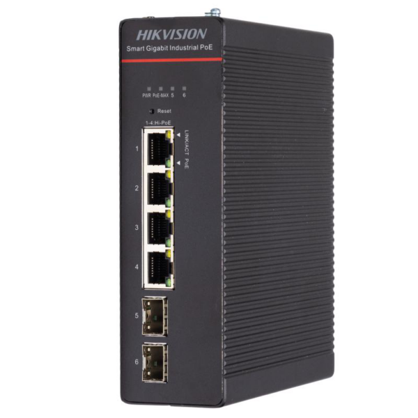 HK SWITCH POE 4 PORTURI SMART MANAGED „DS-3T1506HP-SI-4P2F” (timbru verde 2 lei)