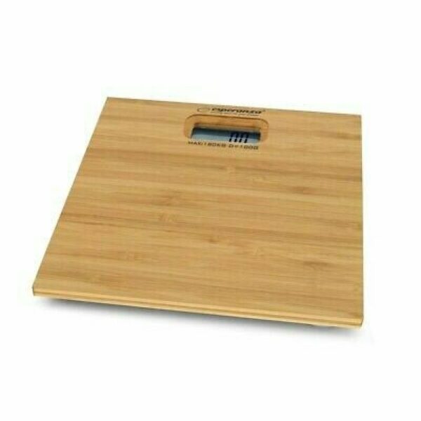 Cantar de baie Esperanza Bamboo EBS012 180Kg Maro „EBS012” (timbru verde 2 lei)