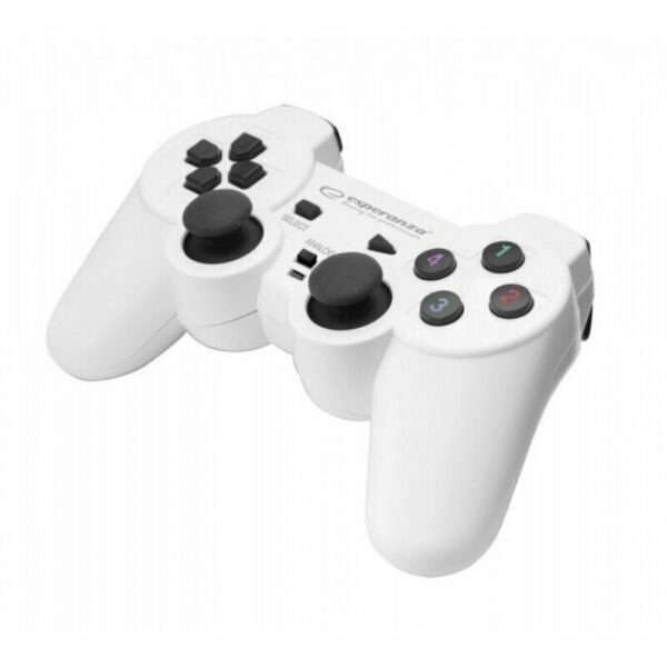 Gamepad Esperanza Warrior EGG102W cu vibratii Usb PC Alb „EGG102W” (timbru verde 0.8 lei)
