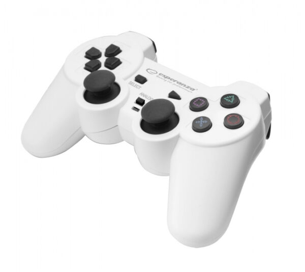 Gamepad Esperanza Corsair EGG106W PC/PS2/ PS3 Alb „EGG106W” (timbru verde 0.8 lei)