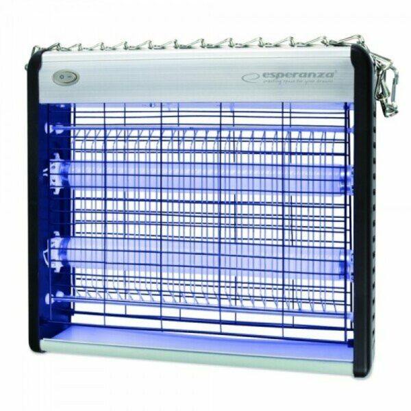 Aparat UV antiinsecte Esperanza Exterminator EHQ003 12W acoperire 50mp Alb „EHQ003” (timbru verde 2 lei)