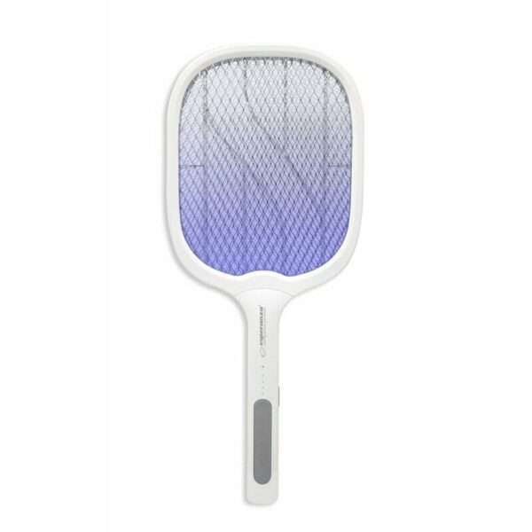 Paleta electrica anti-insecte Esperanza Bluster EHQ011 3W 22.1cm LED UV Alb „EHQ011” (timbru verde 0.8 lei)