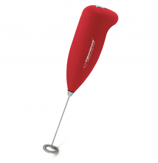 Aparat de spumat lapte electric Esperanza Latte EKF001R Rosu „EKF001R” (timbru verde 0.18 lei)
