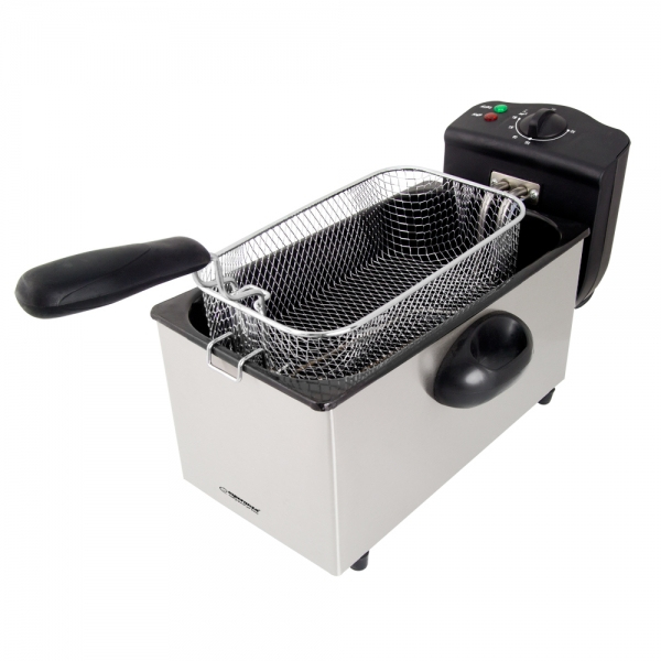 Friteuza Esperanza Falafel EKG010 3l 2000W Inox „EKG010” (timbru verde 4 lei)