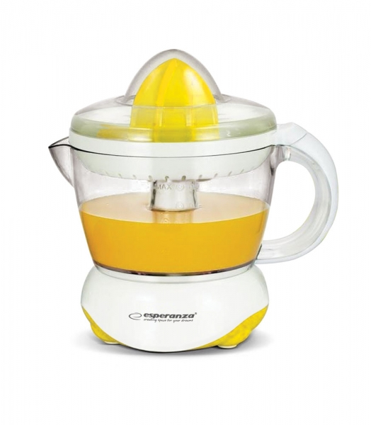 Storcator de citrice Esperanza Clementine EKJ001 25W 0.7l Alb/Galben „EKJ001Y” (timbru verde 4 lei)