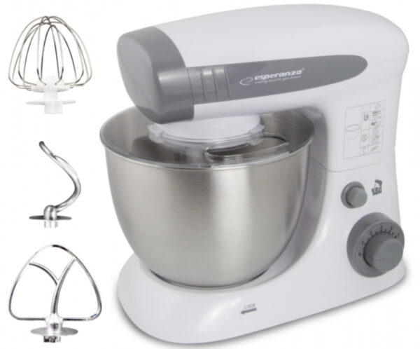 Robot de bucatarie Esperanza EKM024 800W 6 viteze bol 4l Argintiu „EKM024” (timbru verde 4 lei)