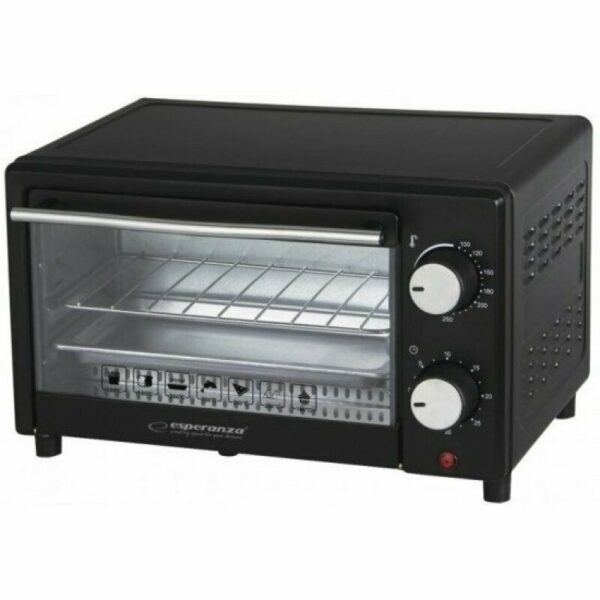 Mini cuptor electric Esperanza Calzone EKO007 900W 10l Negru „EKO007” (timbru verde 11 lei)