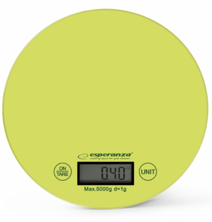 Cantar de bucatarie Esperanza Mango EKS003G max. 5kg Verde „EKS003G” (timbru verde 0.8 lei)