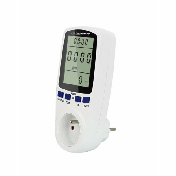 Aparat de masura si control Esperanza Orbit ELA103 LCD 3″ masoara V A W kWh 3680W Alb „ELA103” (timbru verde 0.18 lei)