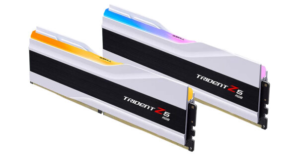 Memorie G.Skill DDR5 – 48GB – 7200 – CL – 36 (2x 24 GB) dual kit, RAM (white, F5-7200J3646F24GX2-TZ5RW, Trident Z5 RGB, INTEL XMP) „F5-7200J3646F24GX2-TZ5RW”