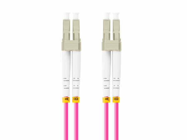 Patch cord fibra 10 m LSZH OM4 50/125 vi „FO-LULU-MD41-0100-VT” (timbru verde 0.08 lei)