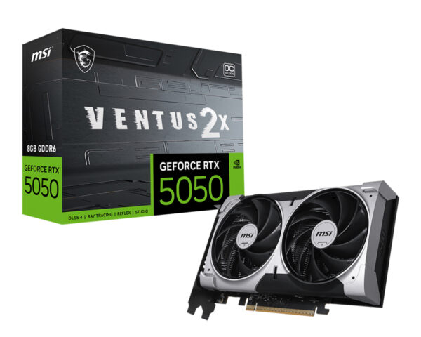 MSI GeForce RTX 5050 8GB VENTUS 2X OC VGA „GEFORCE RTX 5050 8G VENTUS 2X OC”