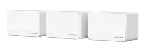 MESH MERCUSYS wireless, Wi-Fi 7 BE3600 Dual-Band, 3600 Mbps, 3xxxx 1 Gbps Ports WAN/LAN,2.4 GHz|5 GHz,antena int x 4, standard 802.11be „Halo H25BE(3-pack)” (timbru verde 2 lei)