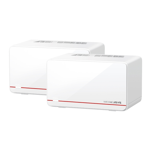 MESH MERCUSYS, Wi-Fi 7 BE6500, 2xxxx 2.5 Gbps Ports WAN/LAN, 1xxxx 1 Gbps WAN/LAN „Halo H37BE(2-pack)” (timbru verde 2.00 lei)