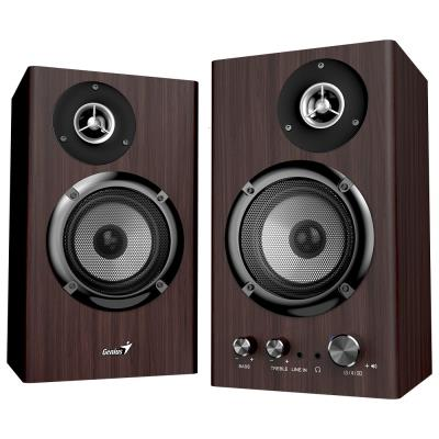 BOXE GENIUS 2.0, bluetooth, RMS: 50W (2 x 25W), bass control, treble control, mufa casti, Line-in 3.5mm, dark brown, „SP-HF1812BT” „31730055401” (timbru verde 4.00 lei)