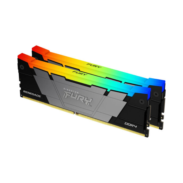 Memorie Kit Memorie Fury Renegade RGB Intel XMP 2.0, 64GB, DDR4-3600MHz, CL18, Dual Channel, Negru „KF436C18RB2AK2/64”