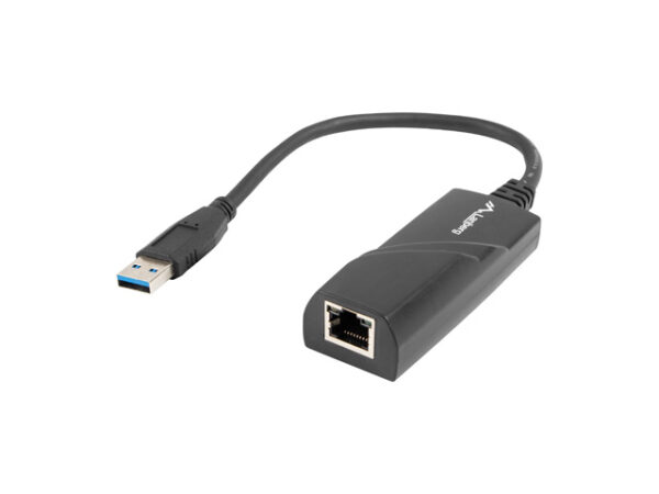 Adaptor retea Lanberg USB RJ45 USB 3.0 „NC-1000-01” (timbru verde 0.18 lei)