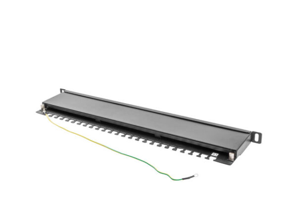 Patch panel 24 port. 0,5U Cat.5e FTP ng „PPS5-0024-B” (timbru verde 0.08 lei)
