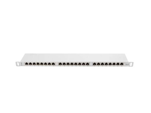 Patch panel 24 porturi 0,5U Cat.6 FTP gr „PPS6-0024-S” (timbru verde 0.08 lei)