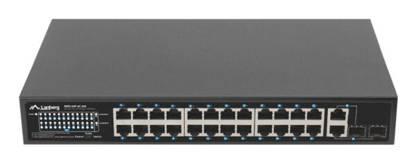 Switch Lanberg 24 Gigabit Ethernet 250W „RSFE-24P-2C-250” (timbru verde 2 lei)