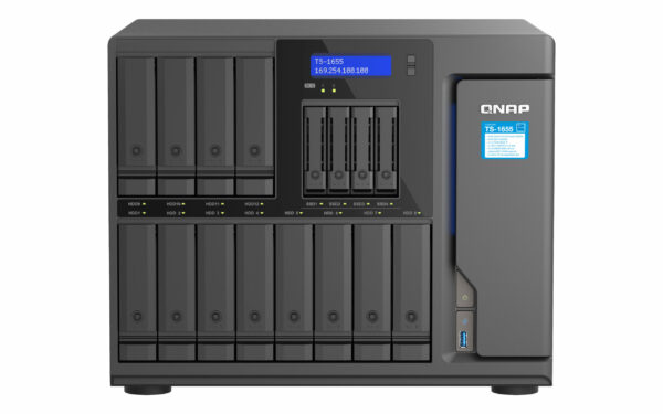 NAS QNAP 1655 16-Bay, CPU Intelxxxx Atomxxxx „TS-1655-8G” (timbru verde 4 lei)