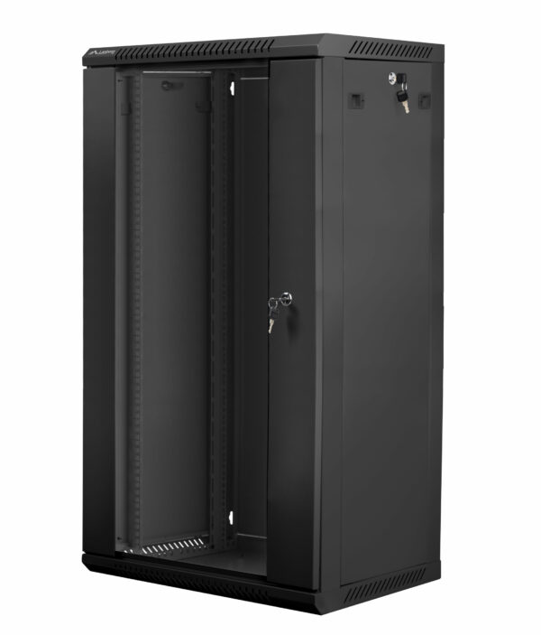 Dulap rack 19″ perete 22U/ 600×450 ng V2 „WF01-6422-10B”