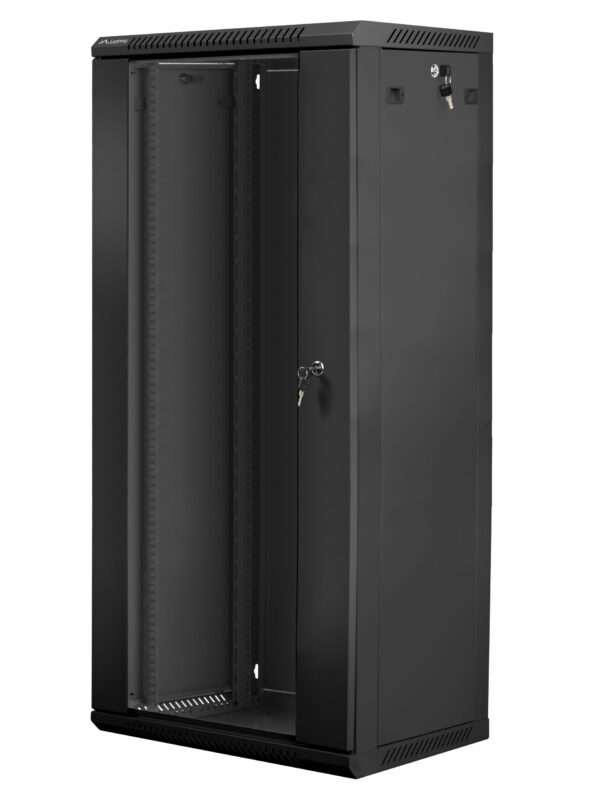Dulap rack 19″ perete 27U/ 600×450 ng V2 „WF01-6427-10B”