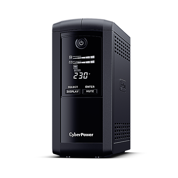 UPS CYBER POWER Line Int. cu management,LCD,tower, 1000VA/ 550W,AVR,6xIEC C13,LCD,1x12V/9Ah,Backup 1-8 min,incarc 8h,USB,RS232,RJ45,GreenP,”VP1000EILCD”(timbru verde 11 lei)
