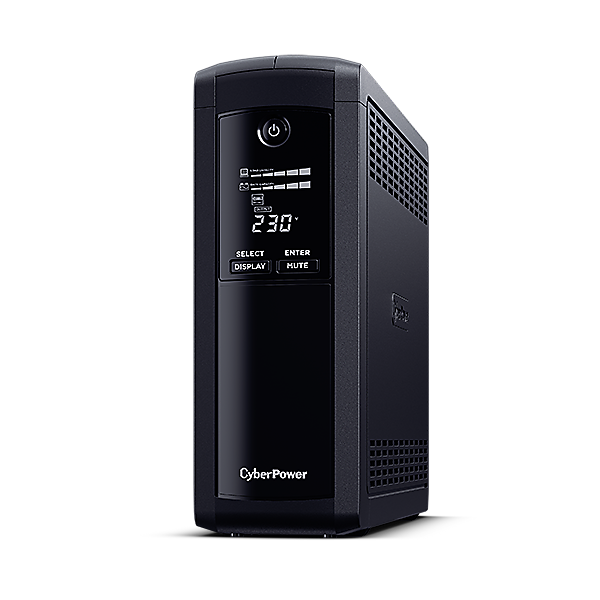 UPS CYBER POWER Line Int. cu mgmt,LCD,tower, 1200VA/ 720W,AVR,8xIEC C13,LCD,2x 12V/7Ah,Backup 1-8 min,incarcare 8h,conector USB,RS232,RJ45,GreenP,”VP1200EILCD” (timbru verde 11 lei)