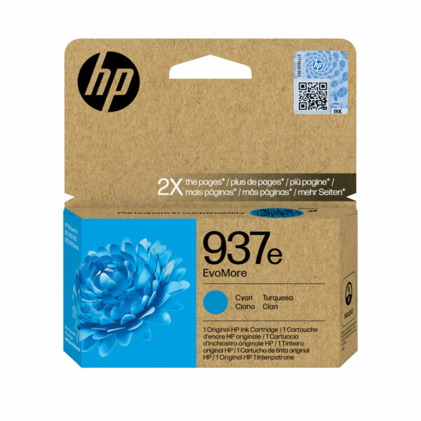 Cartus Cerneala Original HP Cyan, nr.937e, pentru OJ PRO 9110|9120|9130|9720|9730, 1.65K, incl.TV 0.8 lei)”4S6W6NE”