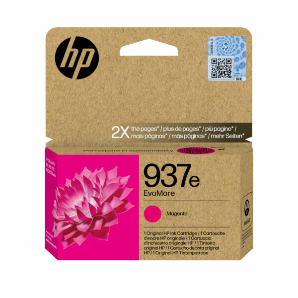 Cartus Cerneala Original HP Magenta, nr.937e, pentru OJ PRO 9110|9120|9130|9720|9730, 1.65K, incl.TV 0.8 lei)”4S6W7NE”