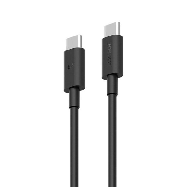 CABLU alimentare si date Cuktech, Fast Charging Data Cable pt. smartphone, USB Type-C la USB Type-C 240W, 1.5m, negru „CKCTC615NCBK” (timbru verde 0.18 lei)