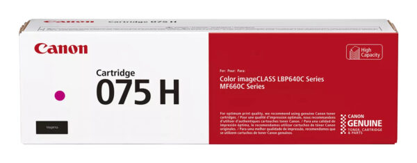 Toner Original Canon Magenta, CRG-075HM, pentruLBP646|LBP647|MF664|MF667, 2.5K, (timbru verde 1.2 lei),”6367C002AA”