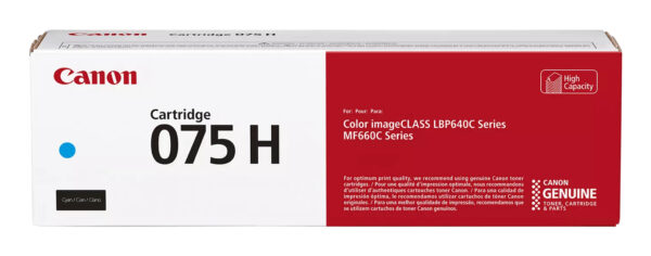 Toner Original Canon Cyan, CRG-075HC, pentruLBP646|LBP647|MF664|MF667, 2.5K, (timbru verde 1.2 lei),”6368C002AA”