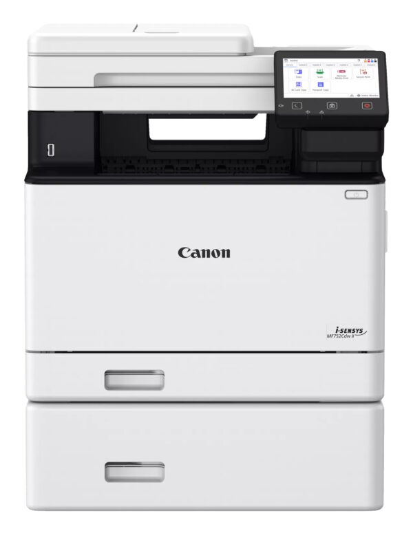 Multifunctional Laser Color Canon MF752CDW II, A4,Functii:Impr.|Scan.|Cop.,Vit de Print Mono:33ppm,Vit de print color:33ppm,Conectiv:USB|Retea|Wi-Fi, Duplex:,ADF:Da(Timbru Verde 23lei) „7185C013AA”