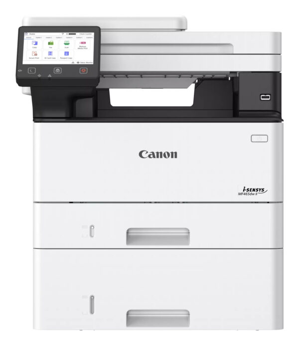 Multifunctional laser Mono Canon MF465DW II, A4, Functii: Impr.|Scan.|Cop.|Fax, Viteza de Printare Monocrom: 40 ppm, Conectiv:USB|Ret|WiFi, Duplex:Da, ADF:DADF(Timbru Verde 23lei) „7188C007AA”