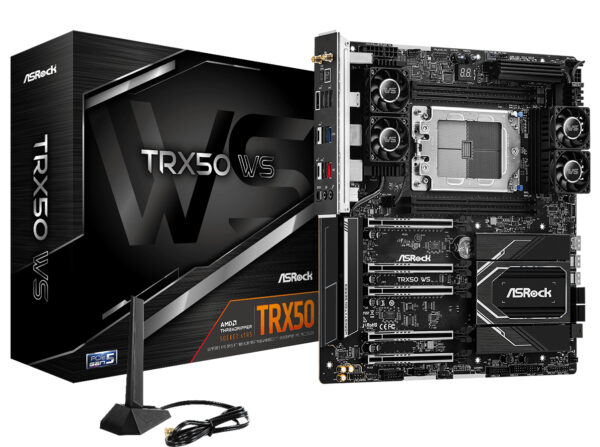 Placa de baza AsRock TRX50 WS, eATX, skt. AMD sTR5, 4xDDR5, 4xSATA, 2xM.2, „90-MXBN40-A0UAYZ”