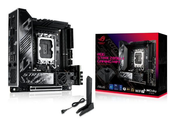 Placa de baza ASUS ROG Strix Z890-I Gaming WiFi Mainboard, Sockel LGA 1851, Intel Z890, Mini-ITX, DDR5 „90MB1IC0-M0EAY0”