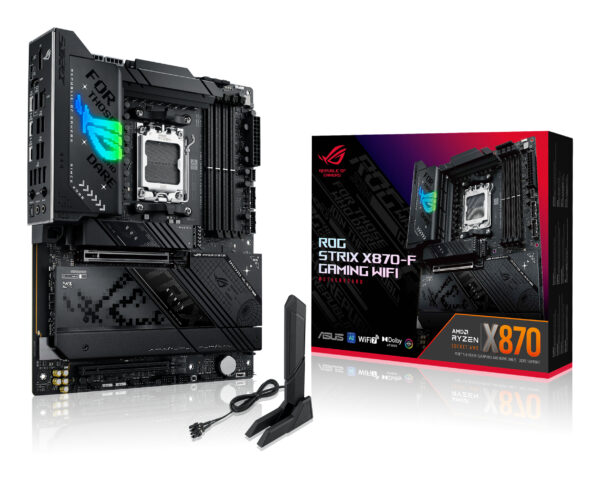 Placa de baza ROG STRIX X870-F GAMING WIFI, AMD X870, Socket AM5, ATX „90MB1IV0-M0EAY0”
