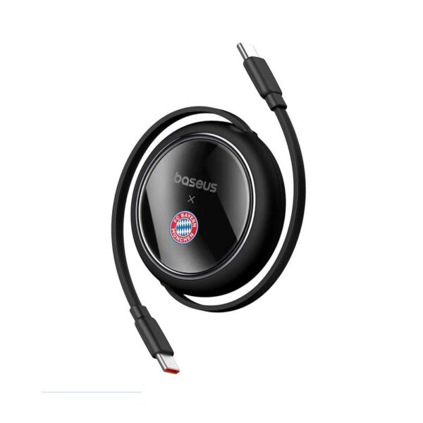 CABLU alimentare si date Baseus Free2Pull Mini, Fast Charging Data Cable pt. smartphone, retractabil, USB Type-C la USB Type-C 100W, 1.5m, negru „P10364500113-00” (timbru verde 0.08 lei) – 6932172668648