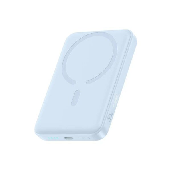 POWER BANK Baseus EnerFill FM11, 10000mAh, 22.5W, prindere magnetica incarcare wireless 15W, 1 x USB Type-C, cablu inclus USB Type-C la USB Type-C 30cm, albastru, „P1008210E313-00” (timbru verde 0.98 lei) – 6932172690441