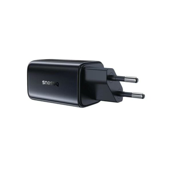 INCARCATOR retea Baseus PicoGo AN13, Quick Charge 45W, 2 x USB Type-C, negru „E0121F00” (timbru verde 0.18 lei) – 6953156211681