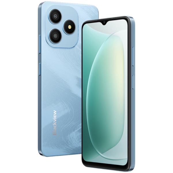 Blackview WAVE 9C 6.56″ HD IPS 720×1612 60Hz 4+64GB SC9863A (T603) Octa Core 1.6GHz CAM 8MP/13MP Face recognition 5000mAh No Charger Android 15 Ripple Blue „BV_WAVE 9C-BL_EU” (timbru verde 0.45 lei)