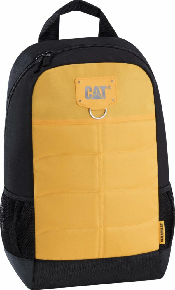 Rucsac CATERPILLAR Millennial Classic – Benji, material 600D HD polyester – negru cu galben „CAT-83431-12”