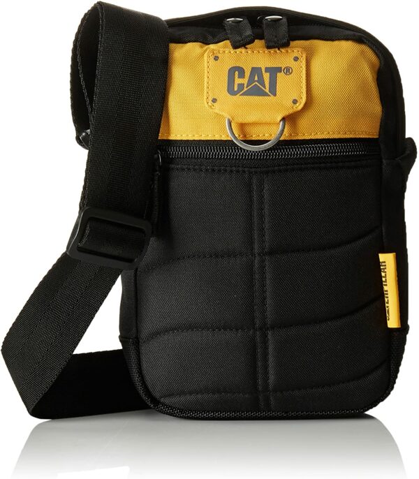 Borseta mini de umar CATERPILLAR Millennial Classic – Rodney, material 600D polyester – negru/galben „CAT-83437-12”