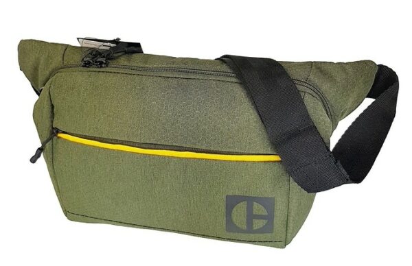 Borseta CATERPILLAR Code – Hex Parkour, material 420D hexagonal, buzunar cu fermoar – verde masliniu „CAT-83768-152”